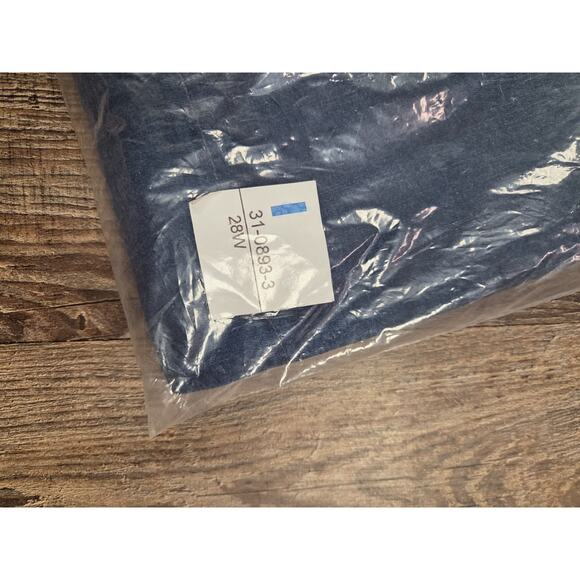 Woman Within NEW Straight-Leg All-Cotton Pull-On 7-Day Elastic-Waist Jeans 28W - Picture 3 of 5